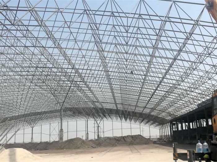 南京钢厂料仓网架工程